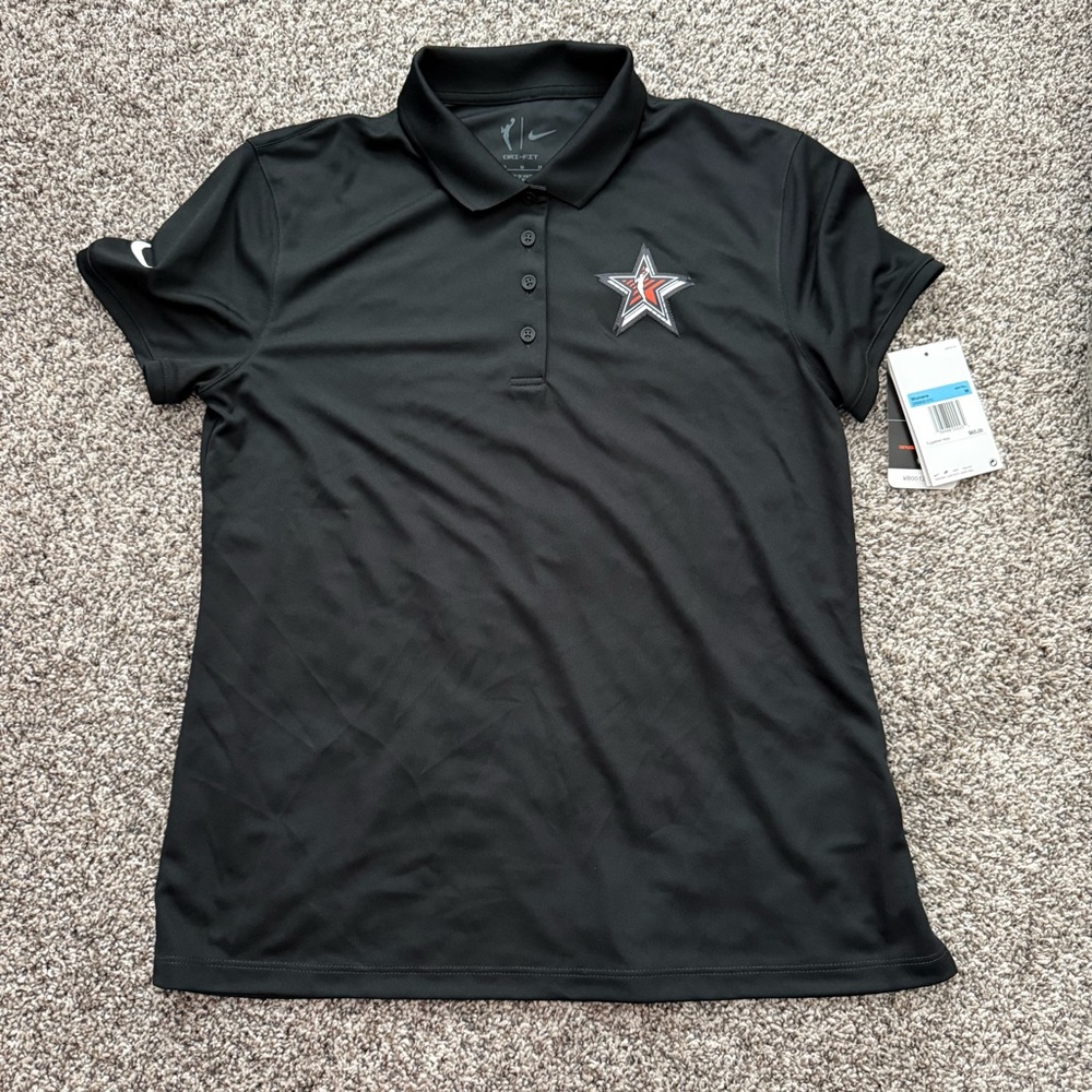 Nike 2024 WNBA All-Star Game Era Polo - Black Women's Size Medium Dri-fit